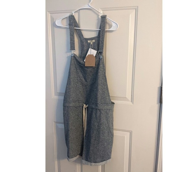 KORI Black and White Overall Romper Shorts, XL, NWT - Picture 1 of 7